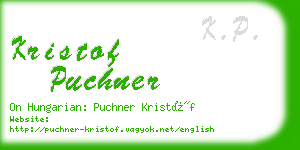 kristof puchner business card